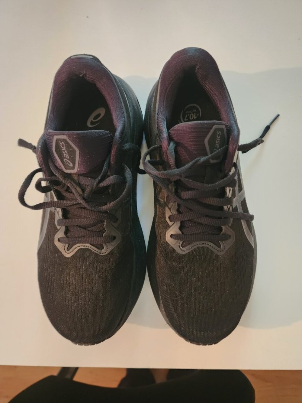 ASICS Women’s Black Running Athletic Shoes Size 9.5 Cushioned Sneakers